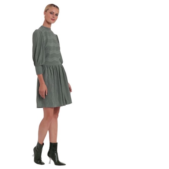 Beautiful Dark Sage(Green)  Plus Size Dress (Sz 14)  | Donna Morgan | - Picture 3 of 5